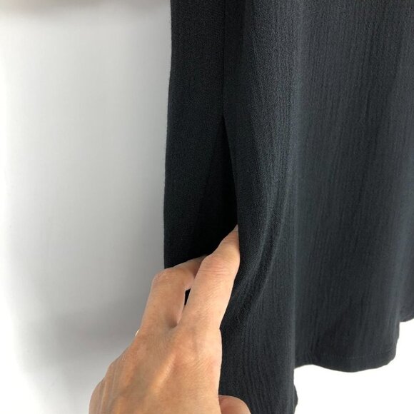 3.1 Phillip Lim black short sleeve kaftan style bohemian mini dress size 2 - Picture 10 of 15